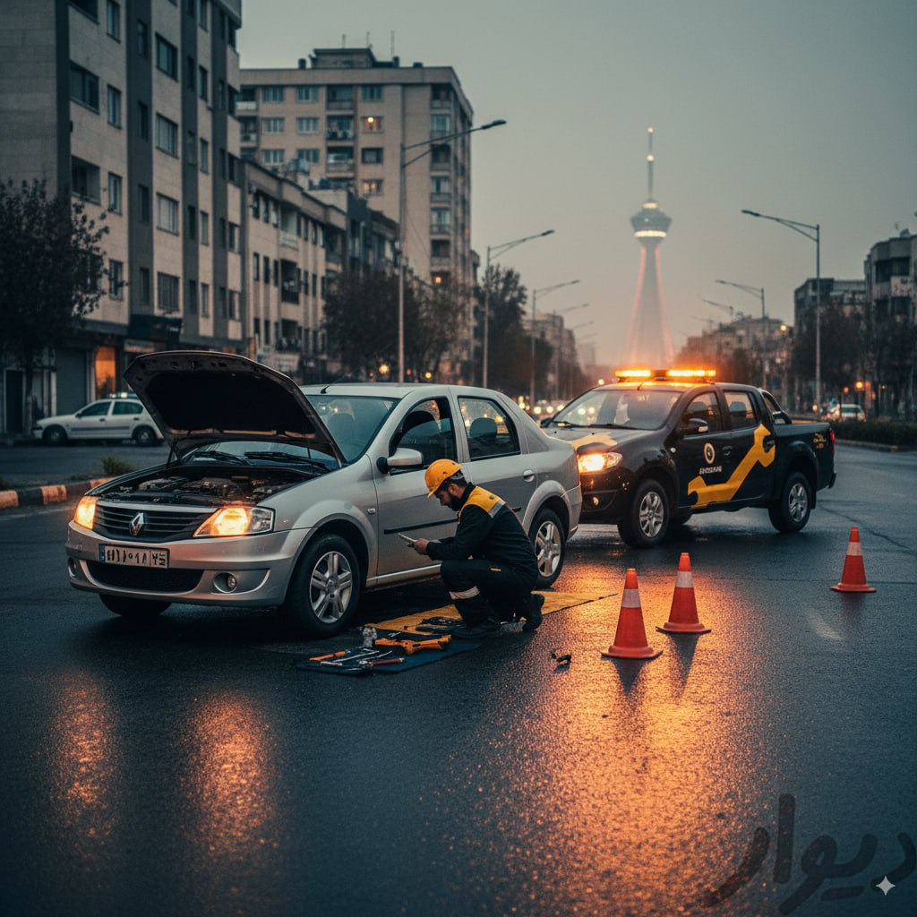 امداد در محل رنو در تهران با اعزام مکانیک و تجهیزات ایمنی