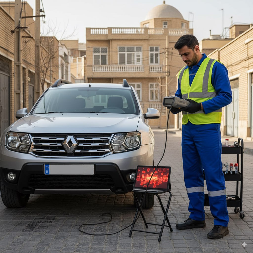 عیب‌یابی و دیاگ رنو در محل تهران با دستگاه CLIP