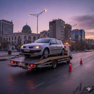 خودروبر تخت شبانه‌روزی برای حمل رنو در تهران