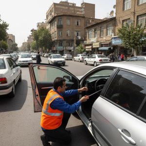 باز کردن درب خودرو رنو در تهران با ابزار ایمن بدون آسیب