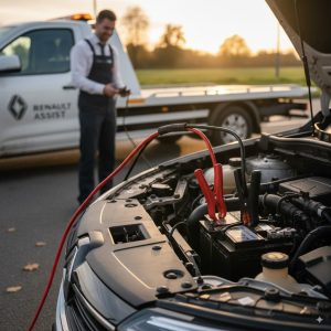 باتری به باتری رنو در محل