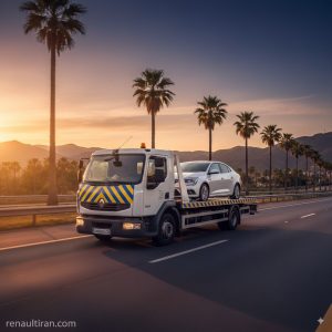 یدک‌کش کفی رنو در تهران – حمل ایمن خودرو