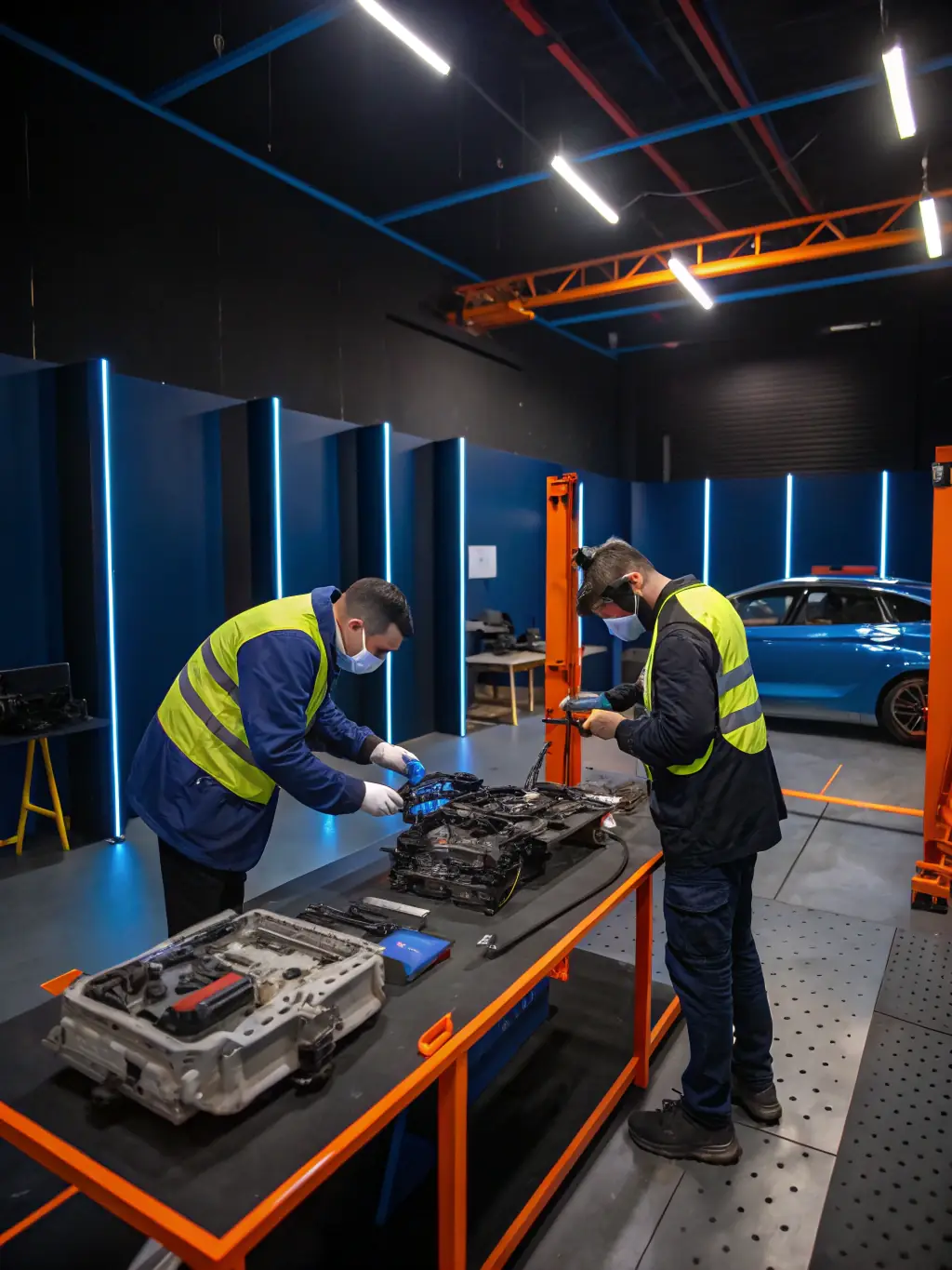 A well-stocked parts department in a Renault dealership, highlighting the availability of genuine Renault parts.